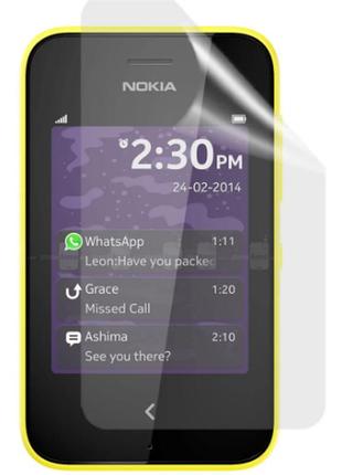 Гидрогелевая защитная пленка на nokia asha 230 на весь экран прозрачная