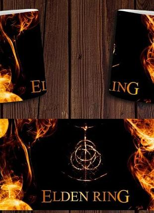 Чашка белая керамическая с принтом  "elden ring" элден ринг  ост