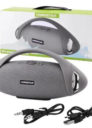 Портативная bluetooth колонка hopestar h37 серая