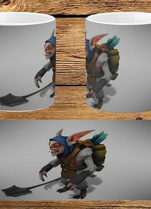Чашка біла керамічна "dota 2" дота ост