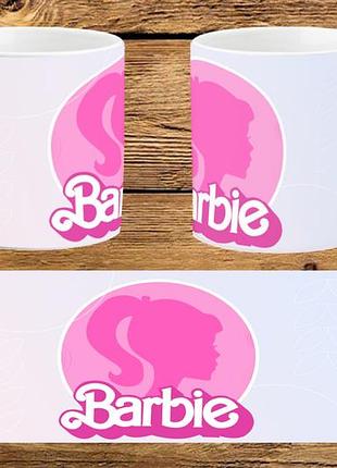 Чашка белая керамическая "barbie" барби ост