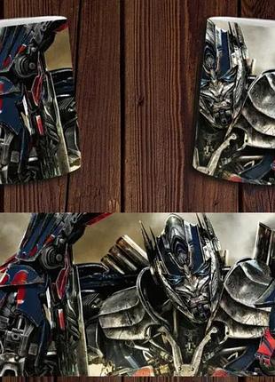 Чашка белая керамическая с принтом "transformers" трансформери  ост