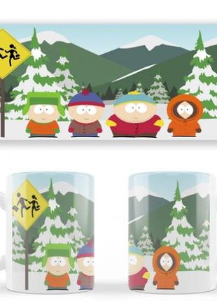 Чашка белая керамическая south park ю́жный парк ост