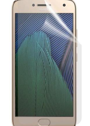 Гидрогелевая защитная пленка ост на motorola moto g5 plus (на весь экран, прозрачная)