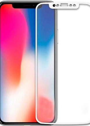 Защитное стекло tempered glass full cover 3d iphone x/xs/11 pro white