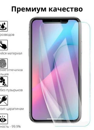 Гидрогелевая защитная пленка на zte s30 (прозрачная пленка на весь экран)