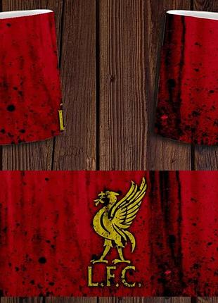 Чашка біла керамічна "фк ліверпуль" liverpool ост