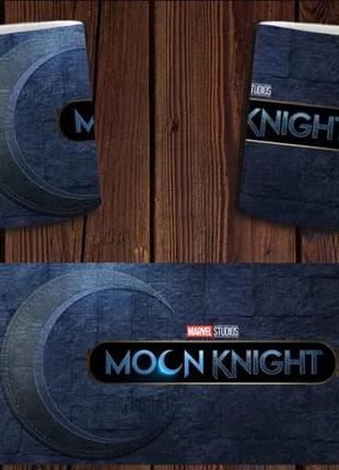 Чашка белая керамическая с принтом  "місячний лицар" moon knight  ост