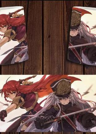 Чашка белая керамическая с принтом  "re:creators" відтворювачі  ост