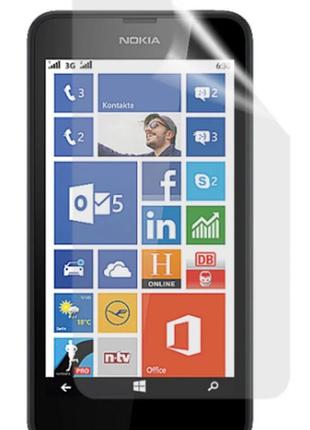 Гидрогелевая защитная пленка на nokia lumia 630 на весь экран прозрачная