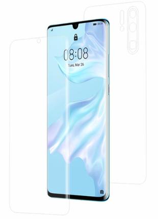 Гидрогелевая защитная пленка на huawei p30 pro на весь экран прозрачная