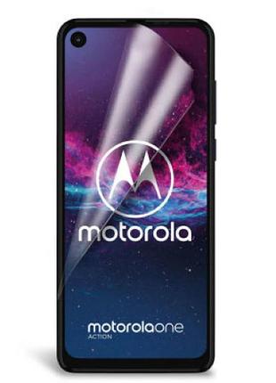 Гидрогелевая защитная пленка ост на motorola one action (на весь экран, прозрачная)