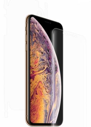 Гидрогелевая защитная пленка на iphone xs max на весь экран прозрачная
