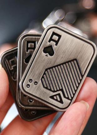 Магнитный слайдер антистресс black jack игрушка из металла серебристый фиджет edc