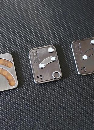 Магнитный слайдер антистресс black jack игрушка из металла серебристый фиджет edc