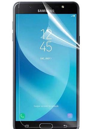 Гідрогелева захисна плівка aurora aaa на samsung galaxy j7 max на весь екран прозора
