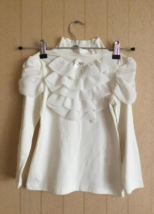 Нарядна блузка для дівчинки на ріст 116-1223 фото