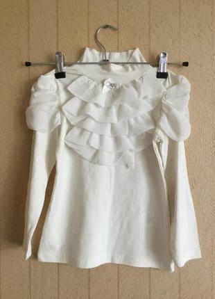 Нарядная блуза для девочки на рост 116-1222 фото