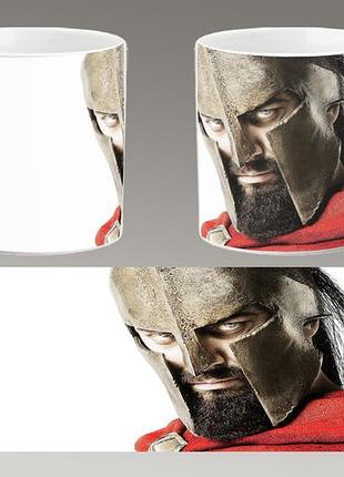 Чашка белая керамическая "300 спартанцев" the 300 spartans ост