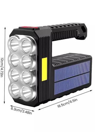 Ліхтар із сонячною панеллю кемпінг-лампа top light ост аварійний світильник