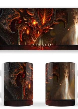 Чашка біла керамічна diablo ост