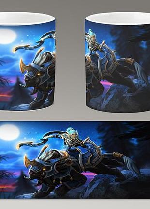 Чашка біла керамічна "dota 2" дота 2 ост