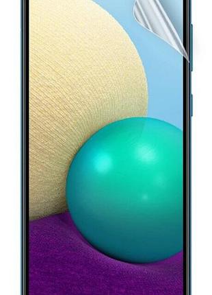 Гидрогелевая защитная пленка на samsung galaxy a02 на весь экран прозрачная