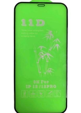 Защитное стекло tempered glass full cover 11d iphone 12/12 pro black