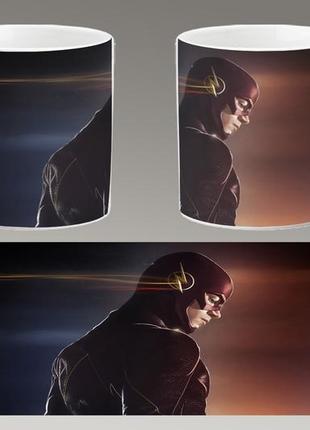 Чашка белая керамическая "флэш" flash  ост