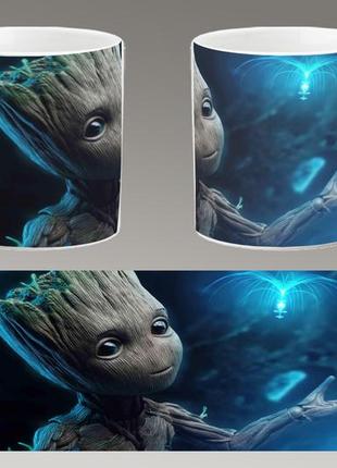 Чашка белая керамическая "грут" groot abc