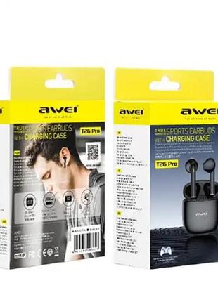 Беспроводные наушники awei t26 pro bluetooth v5.3 ipx6