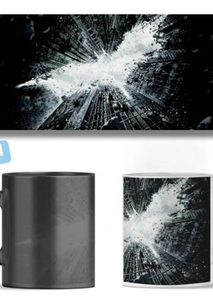 Чашка хамелеон batman dark knight logo  ост