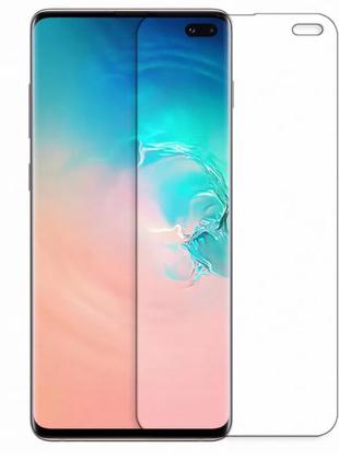 Гідрогелева захисна плівка aurora aaa на samsung s10 plus на весь екран прозора