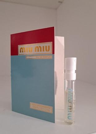 Miu miu eau de parfum
парфумована вода (пробник)