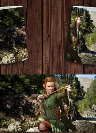 Чашка біла керамічна з принтом володар кілець "хоббіт" the hobbit ост