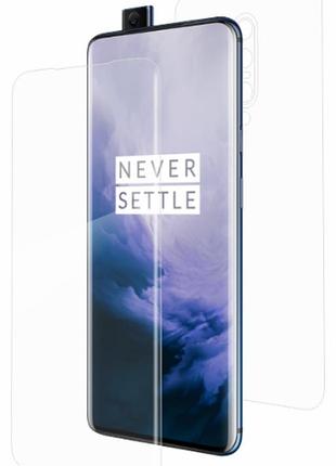 Гідрогелева захисна плівка ост на oneplus 7 pro (на весь екран, прозора)