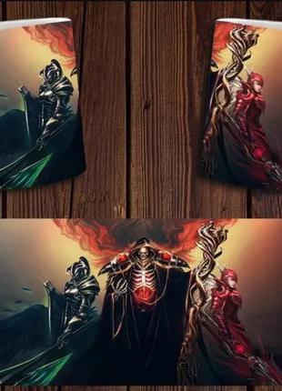 Чашка біла керамічна з принтом "повелитель" overlord ост