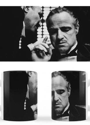 Чашка белая керамическая don carleone the godfather (дон карлеоне крестный отец) ост