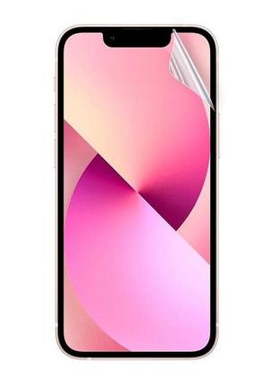 Гидрогелевая защитная пленка crystal mirror на iphone 13 pro на весь экран прозрачная