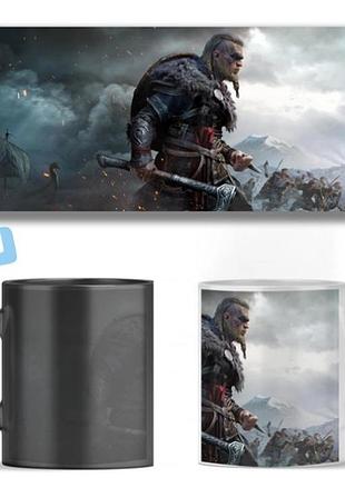 Чашка хамелеон assassin's creed valhalla print one  ост