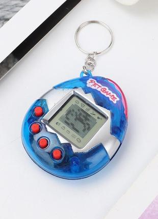 Тамагочі tamagotchi іграшка брелок 90s синій ост