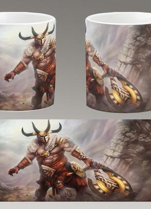 Чашка біла керамічна "dota 2" дота 2 ост