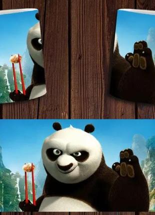 Чашка біла керамічна "кунг-фу панда" kung fu panda abc