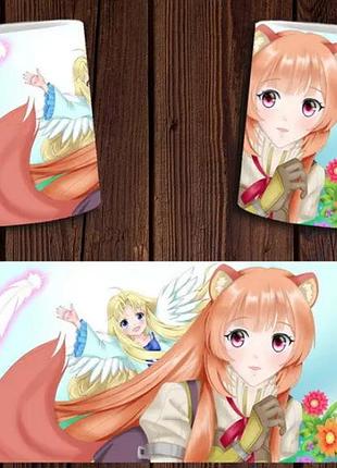 Чашка біла керамічна "відходження героя щита" the rising of the shield hero ост