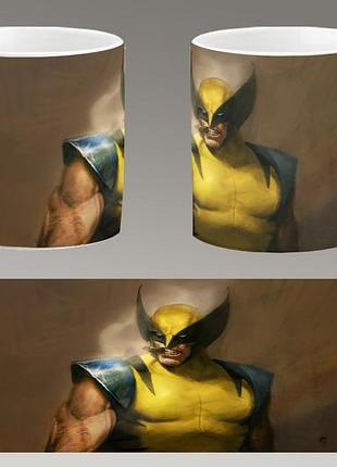 Чашка белая керамическая "люди икс" x-men ост