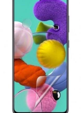 Гидрогелевая защитная пленка crystal mirror на samsung galaxy m52 5g на весь экран прозрачная