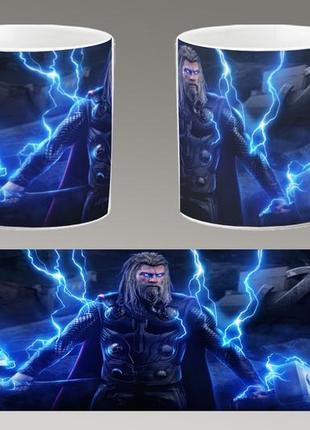 Чашка белая керамическая "тор" thor  ост
