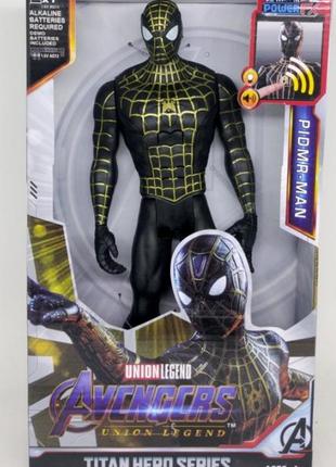 Фигурка чёрно-золотой человек паук  avenger мстители (30 см) война бесконечности
