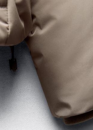 Стьобаний пуффер з капюшоном zara original spain укорочена стьобана куртка анорак7 фото