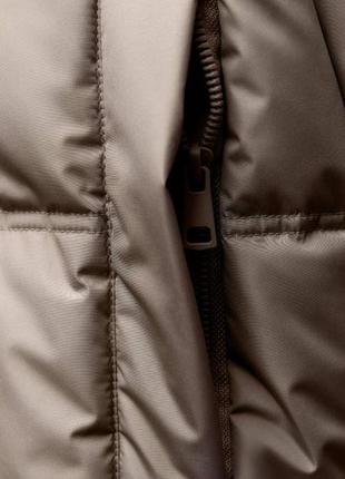 Стьобаний пуффер з капюшоном zara original spain укорочена стьобана куртка анорак6 фото